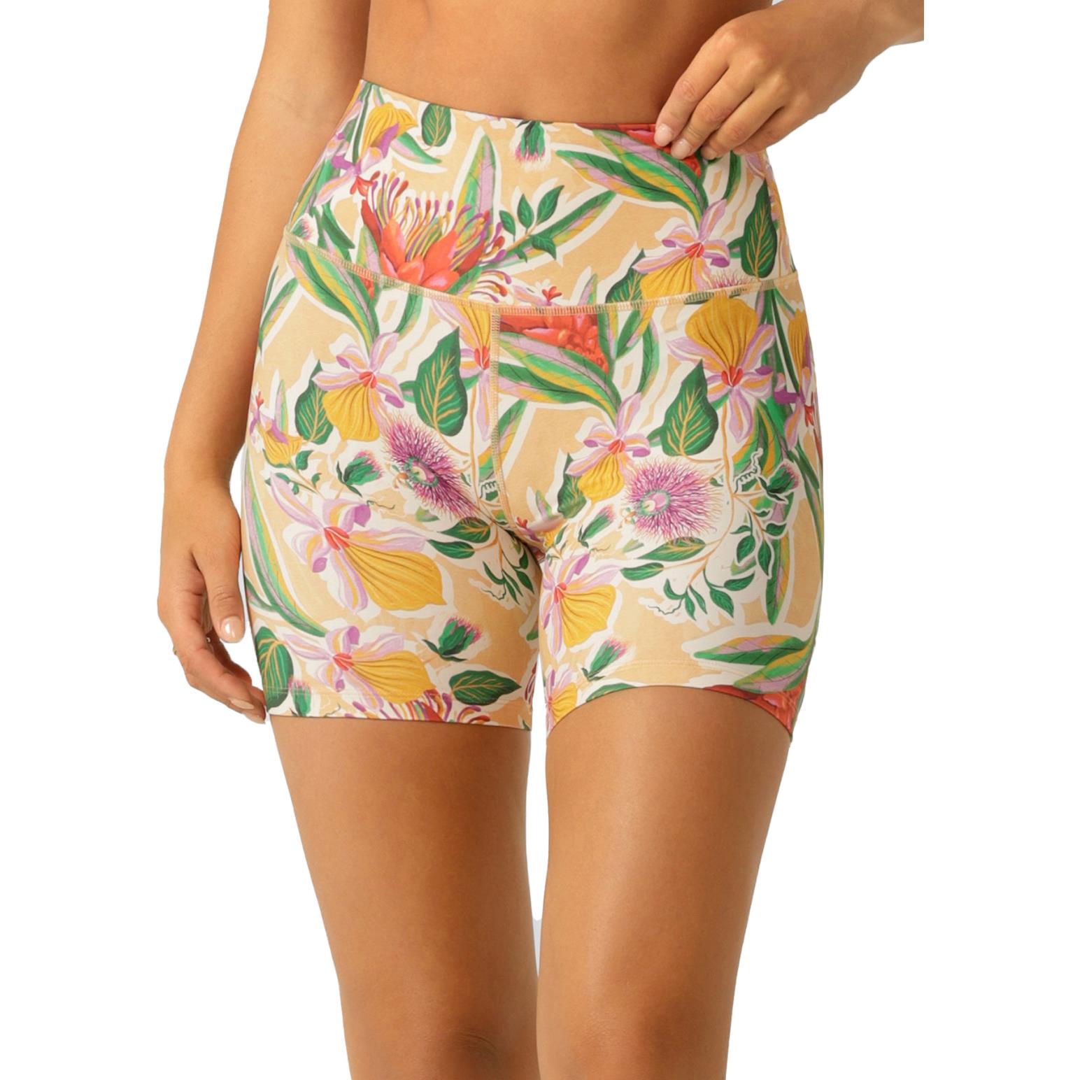 Lorna Jane Tropicana Hi-Fold Bike Short